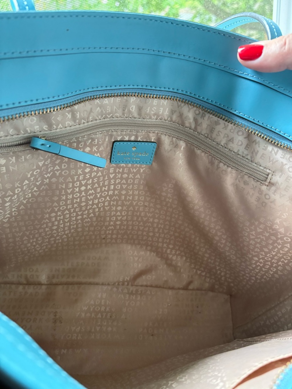 kate spade New York Teal Tote Bag - Picture 3 of 5